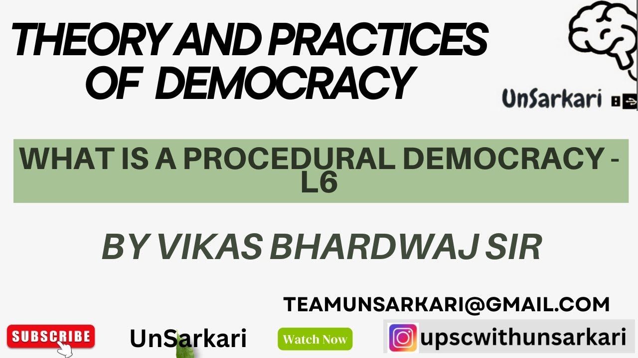 What Is Procedural  Democracy&mdash; A Process or a promise