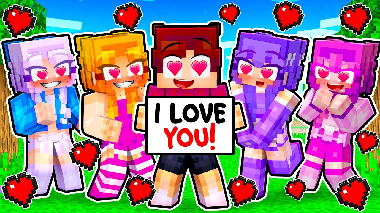 Techy Falls In Love With His CRAZY FAN GIRLS... (Minecraft)