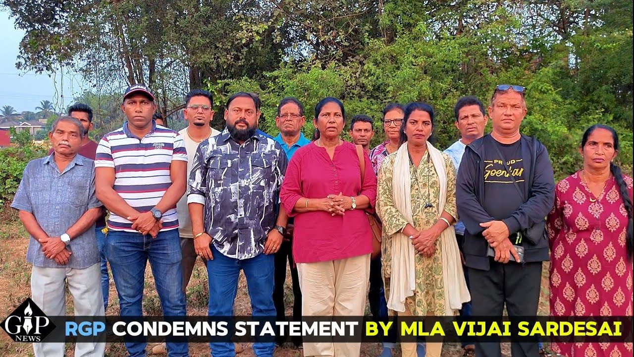 #WATCH | RGP Condemns and Slams MLA Vijai Sardesai for Calling RGP a BJP Joint Venture.