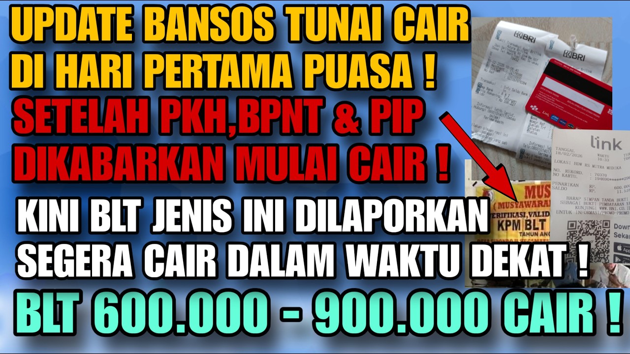 YES ! SETELAH RAPAT BLT INI CAIR DI HARI PERTAMA PUASA !? UPDATE PENCAIRAN BANSOS TUNAI HARI INI !