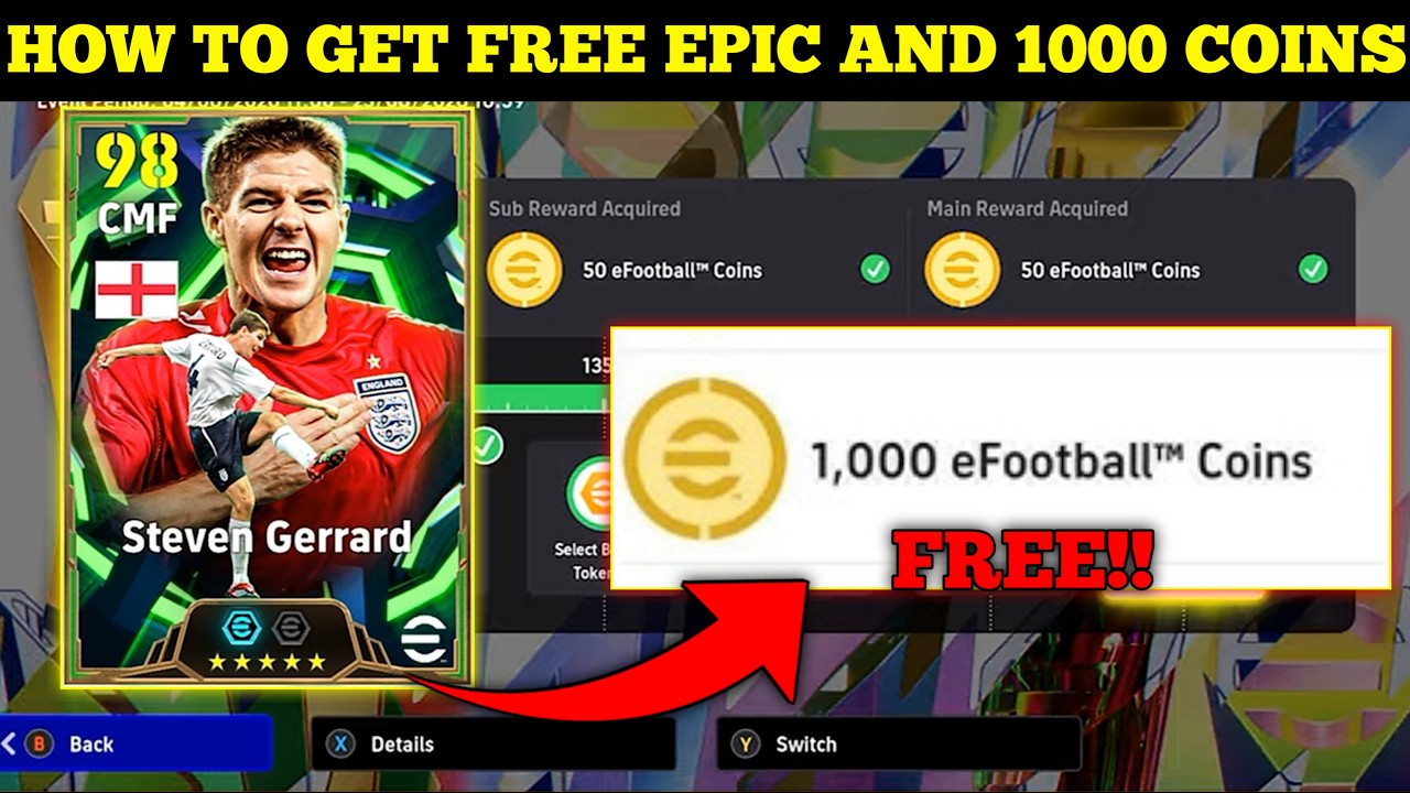 QUICK WAY TO GET FREE 1000 COINS!😱#eFootball #eFootball2026 #FreeCoins