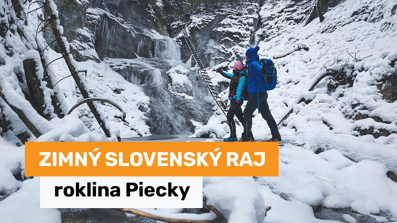 Zimný Slovenský raj - roklina Piecky