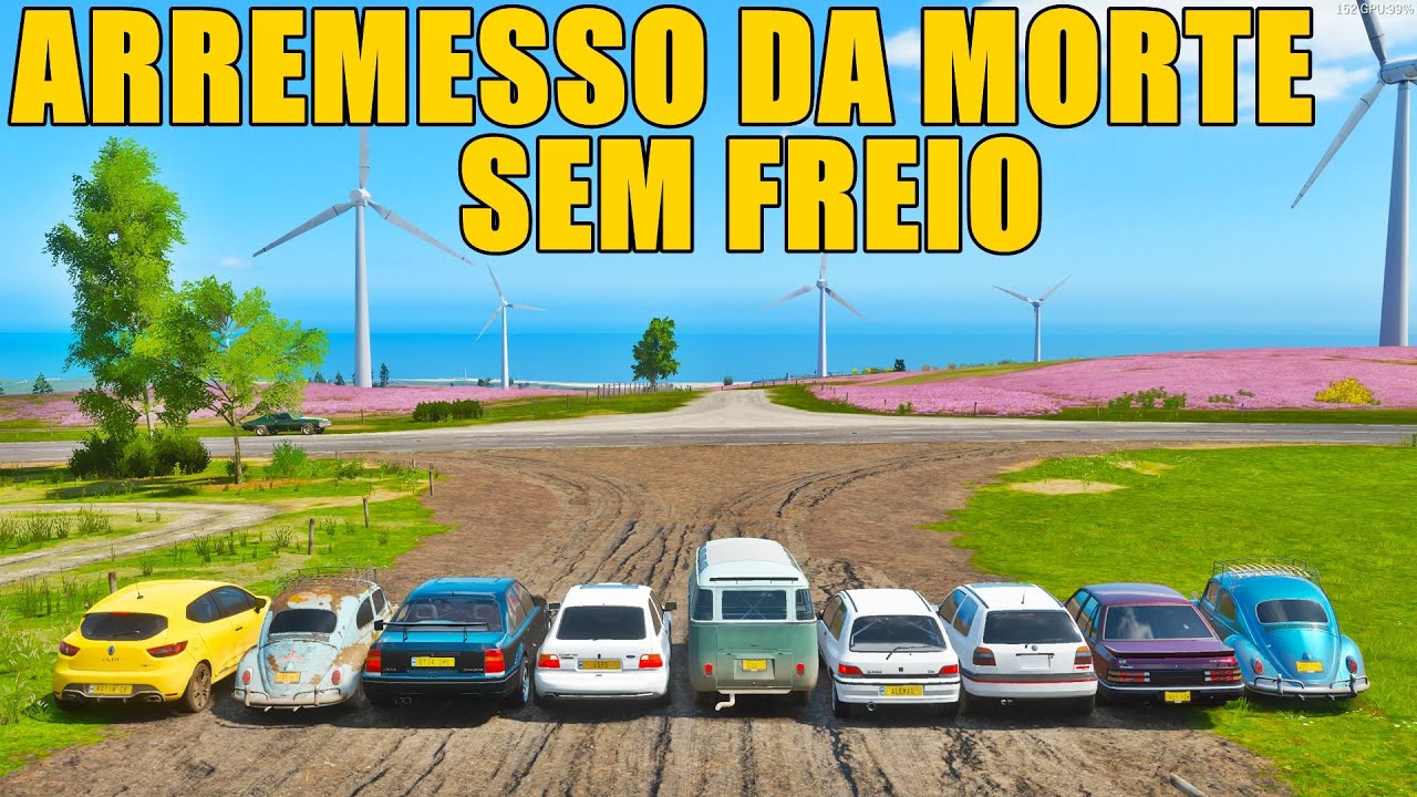 ARREMESSO DA MORTE SEM FREIO COM CARROS BRASILEIROS - FORZA HORIZON 4