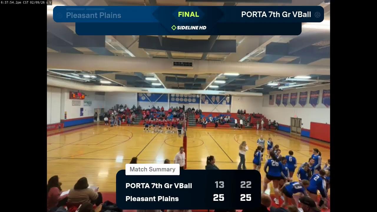 PORTA 7th Gr VBall @ Pleasant Plains (2026.02.09)