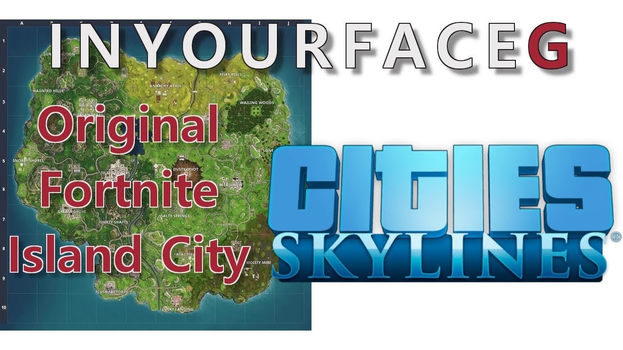 Building a fortnite map in citiesskylines 1 part 2 !!! #citiesskylines