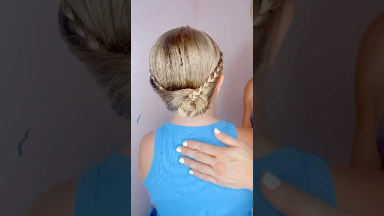 SUMMER BUN HAIRDO | Audrey and Victoria #hairstyle PRODUCTS USED IN DESCRIPTION BELOW ⬇️