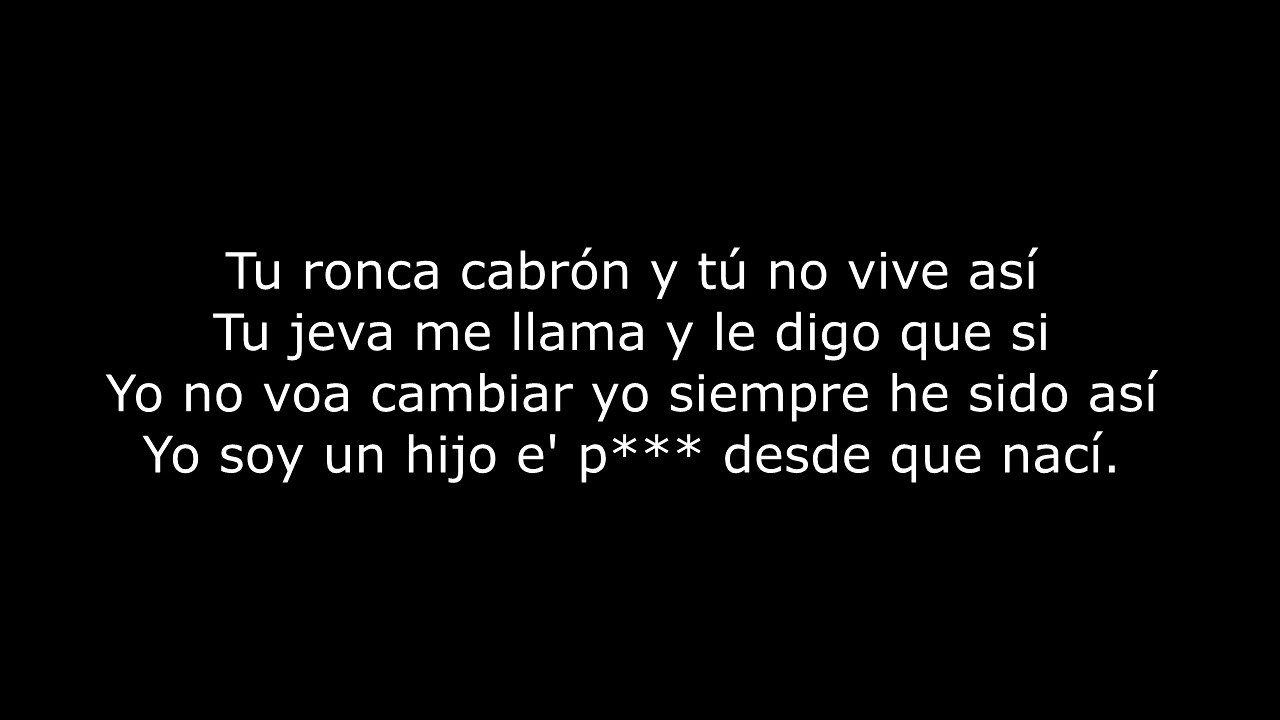 Tu no vive asi- Bad Bunny ft Arcangel (letra)
