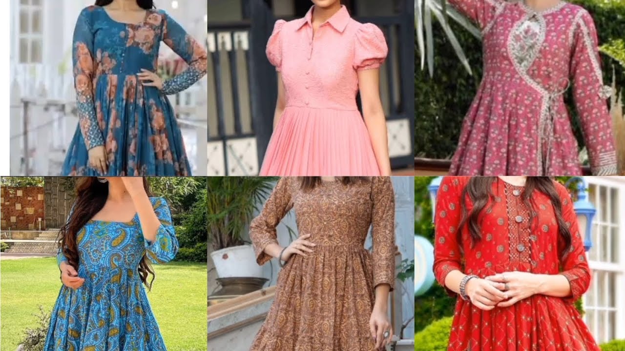 Latest & trendy long frock designs For Eid | Casual Dress Design For Girls | stylish Frocks designs 