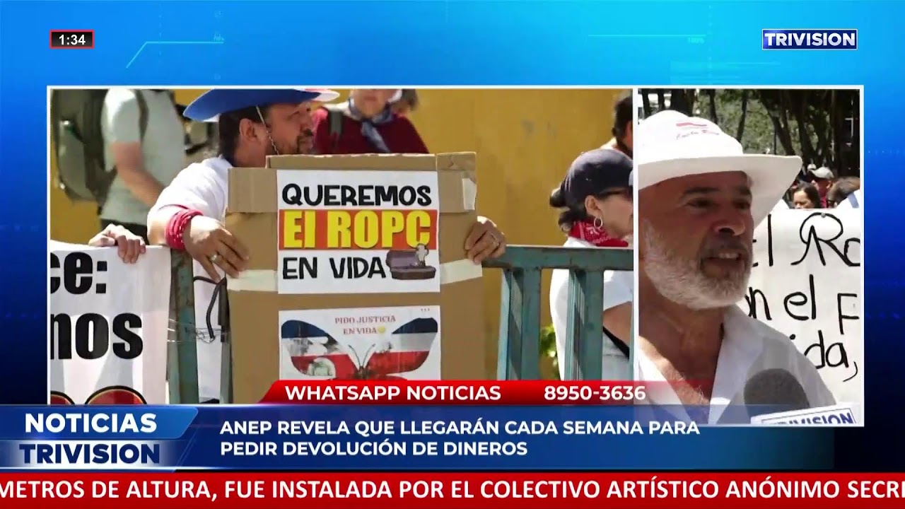 Un grupo de personas llegó hasta la Asamblea Legislativa para exigir la entrega del ROP.
