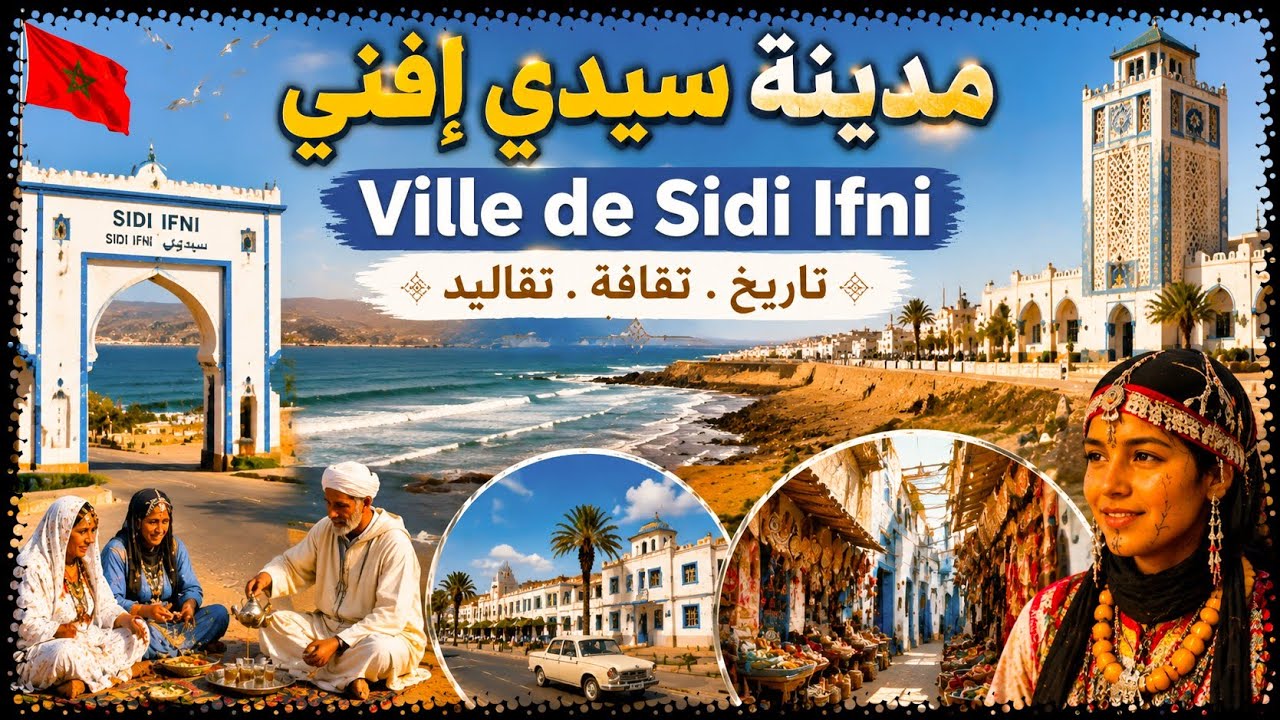Sidi Ifni City 4K  🇲🇦  سيدي إفني  الصدى الأندلسي على الأطلسي