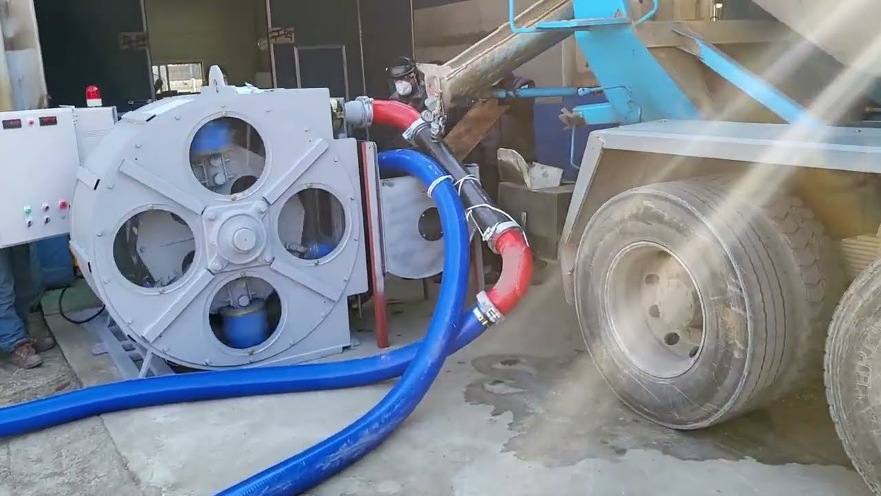 Concreate Transfer Peristaltic Hose pump by Tapflo
