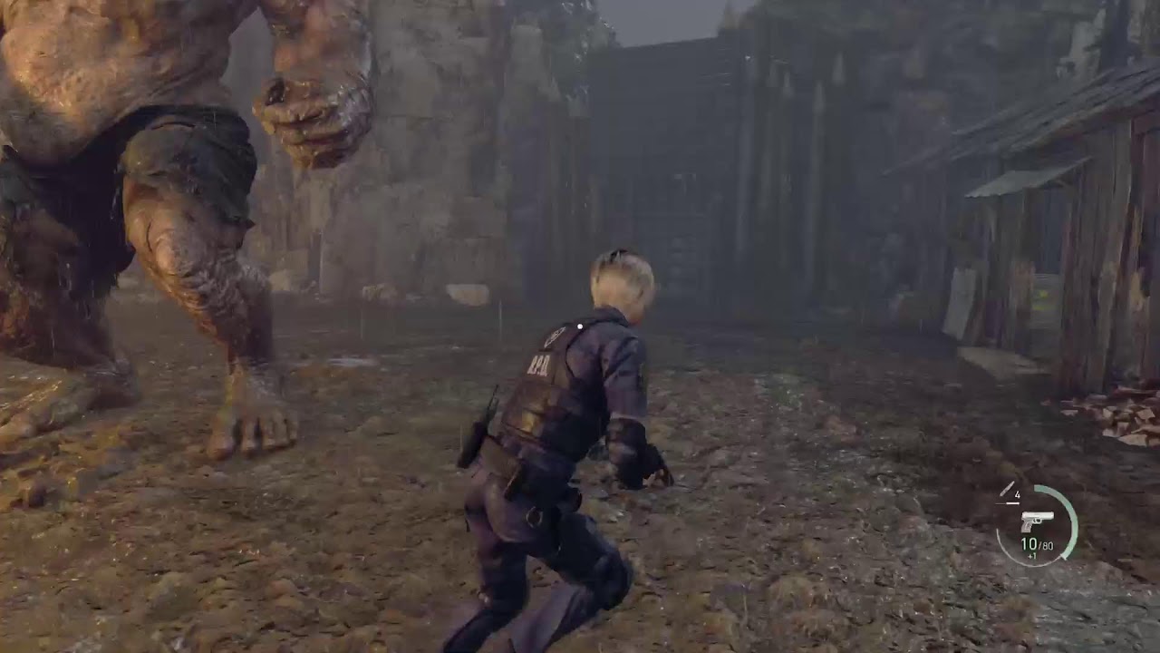 Resident Evil 4 Remake estandar no damage pistola y cuchillo sin buhonero  PS5