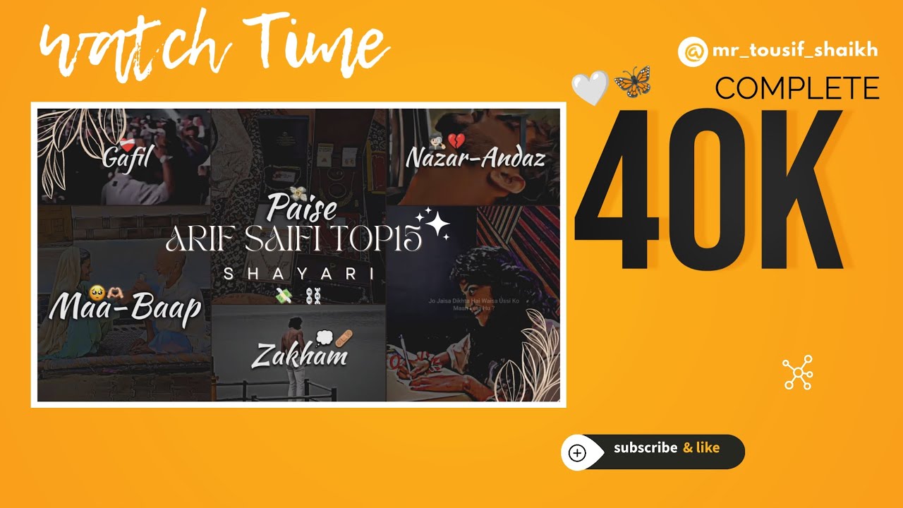 [~𝐴𝑟𝑖𝑓 𝑆𝑎𝑖𝑓𝑖°𝑆ℎ𝑎𝑦𝑎𝑟𝑖~}|| [40k]😊😎 #youtubeshorts #poetry #shayari #trending