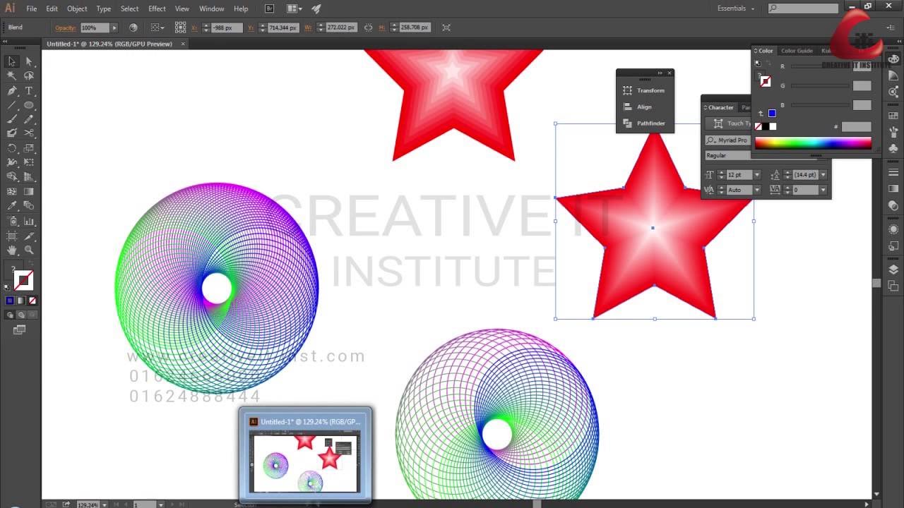 How To Use Adobe Illustrator Blend Tool । Bangla Tutorial