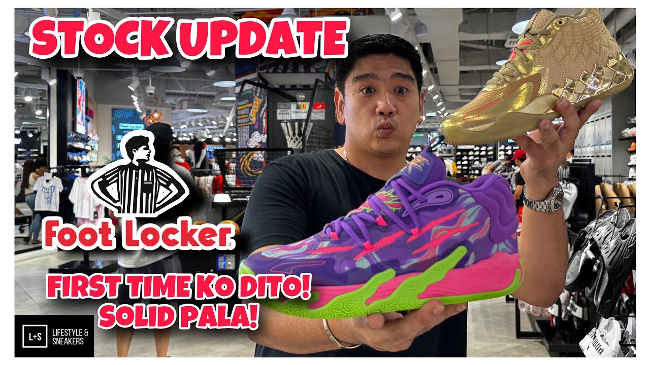 STOCK UPDATE SA FOOT LOCKER! FIRST TIME KO MAKA PUNTA DITO! PANALO PALA YUNG STORE!