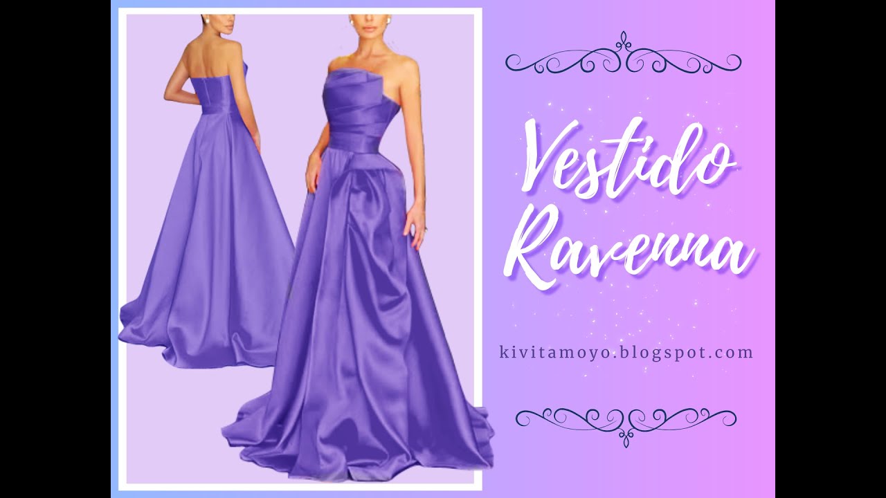 VESTIDO RAVENNA - Drapeado con pestaña