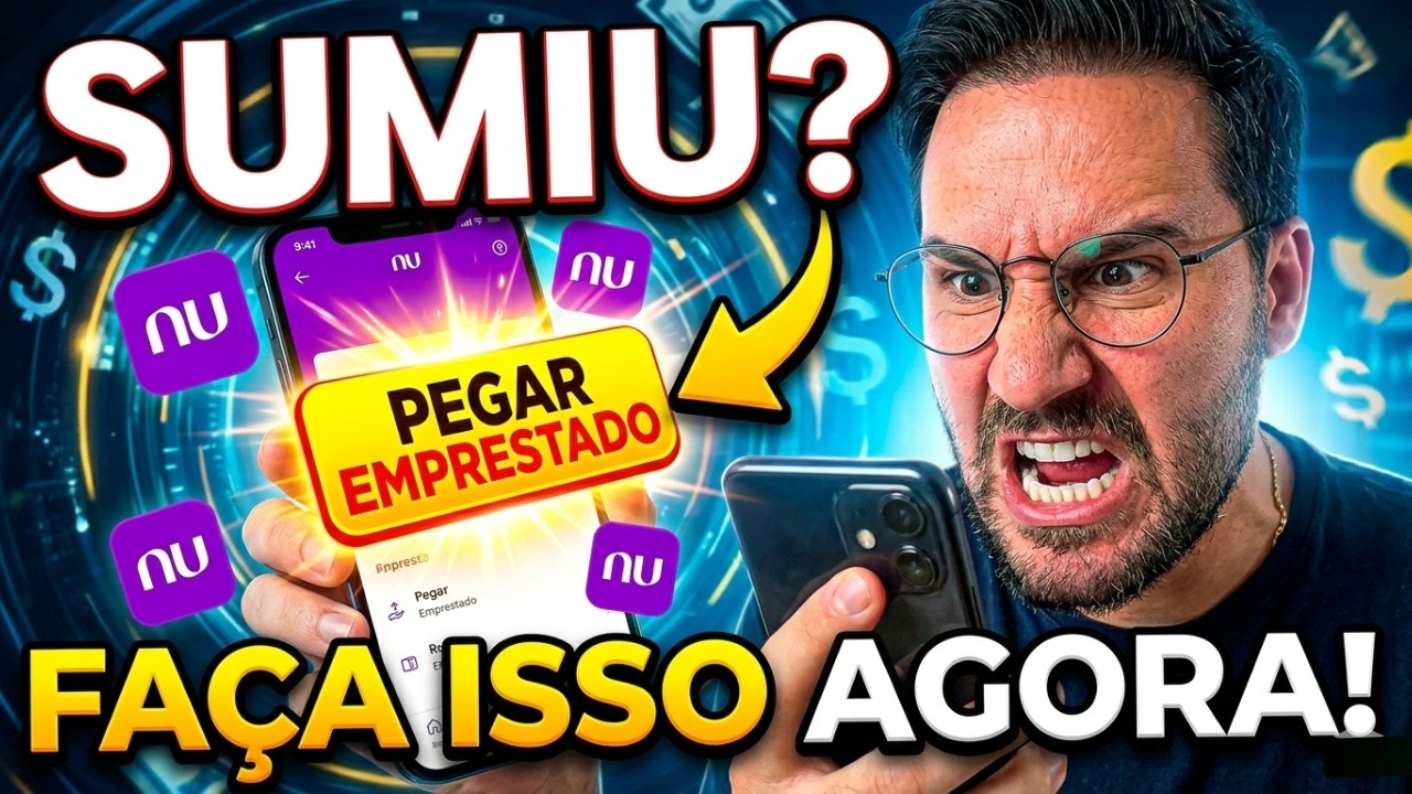 O EMPR&Eacute;STIMO DO NUBANK SUMIU? Fa&ccedil;a Isso Para For&ccedil;ar o Algoritmo a Liberar de Novo!