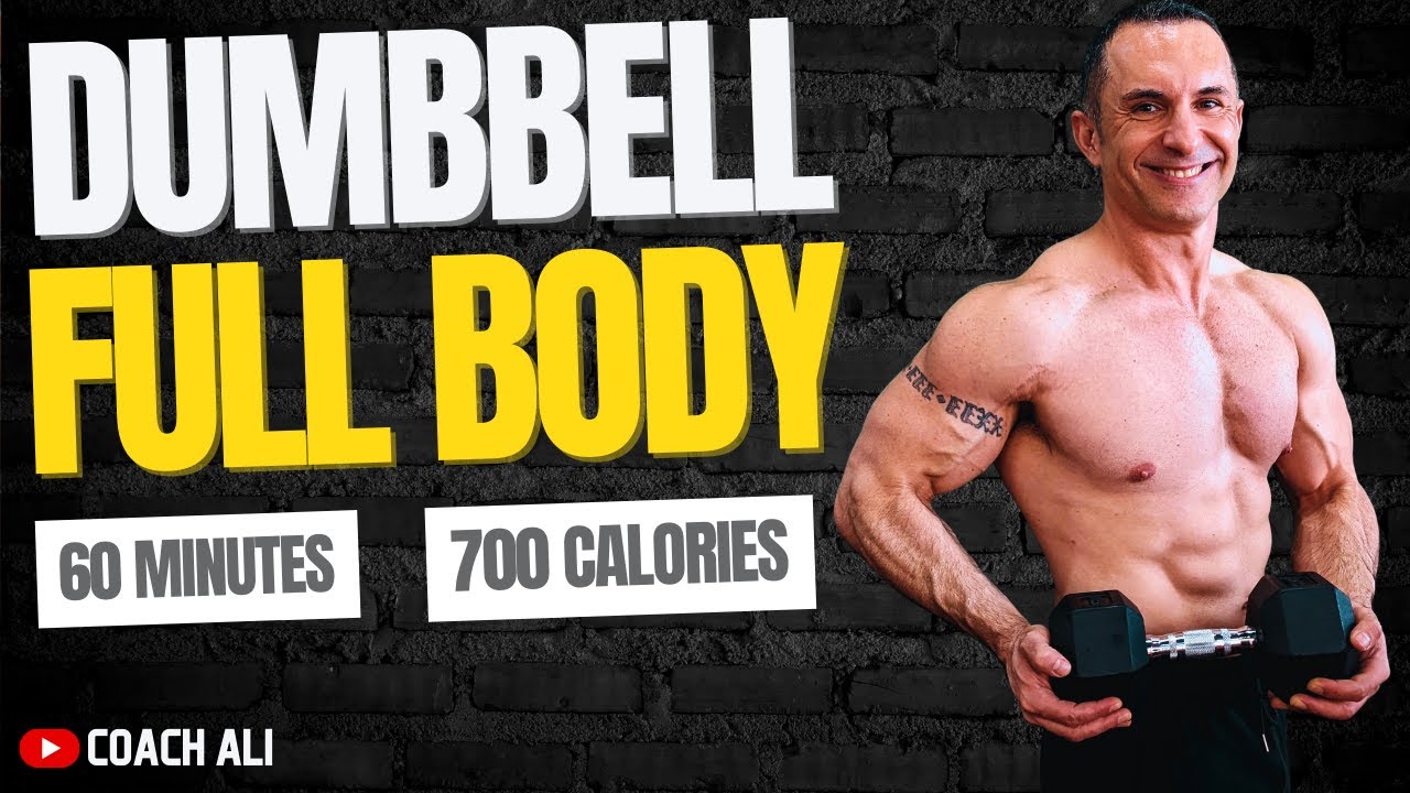 1 HOUR || 700 CALS Full Body Dumbbell Workout At Home 3 with Coach Ali