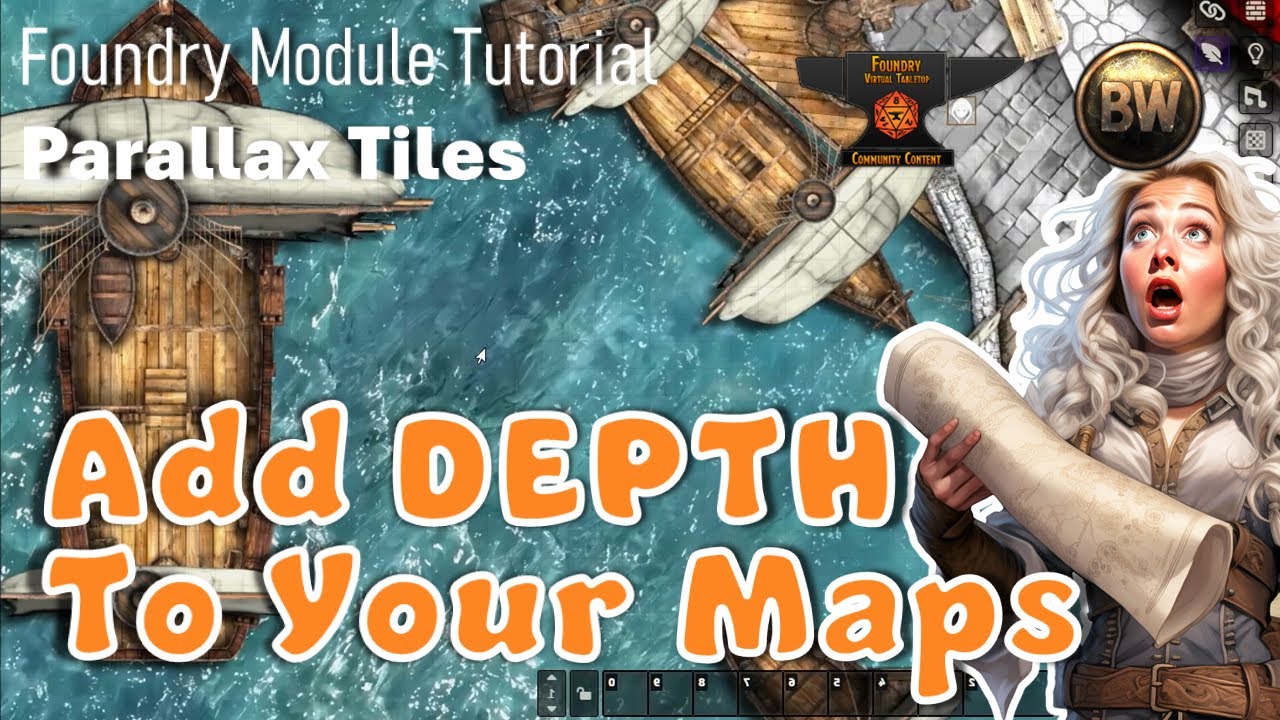 Easily add depth effects to your Foundry VTT maps with Parallax Tiles module [tutorial]