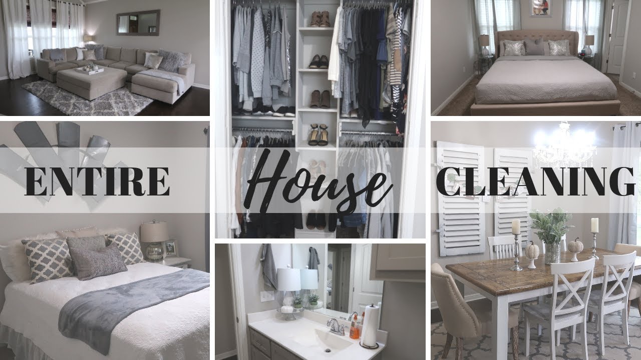 ENTIRE HOUSE CLEANING | WHOLE HOUSE | CLEAN WITH ME