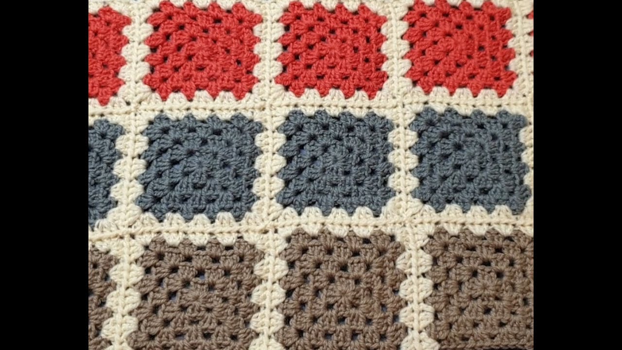 Granny Square Blanket Crochet Along Part 5 - Adding your 3rd set of 8 squares