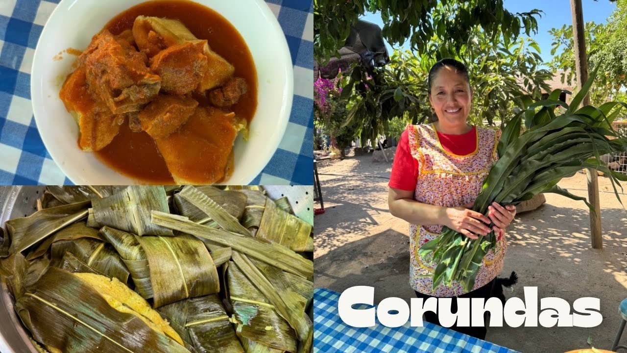 RECETA DE CORUNDAS CON CARNE PUERCO