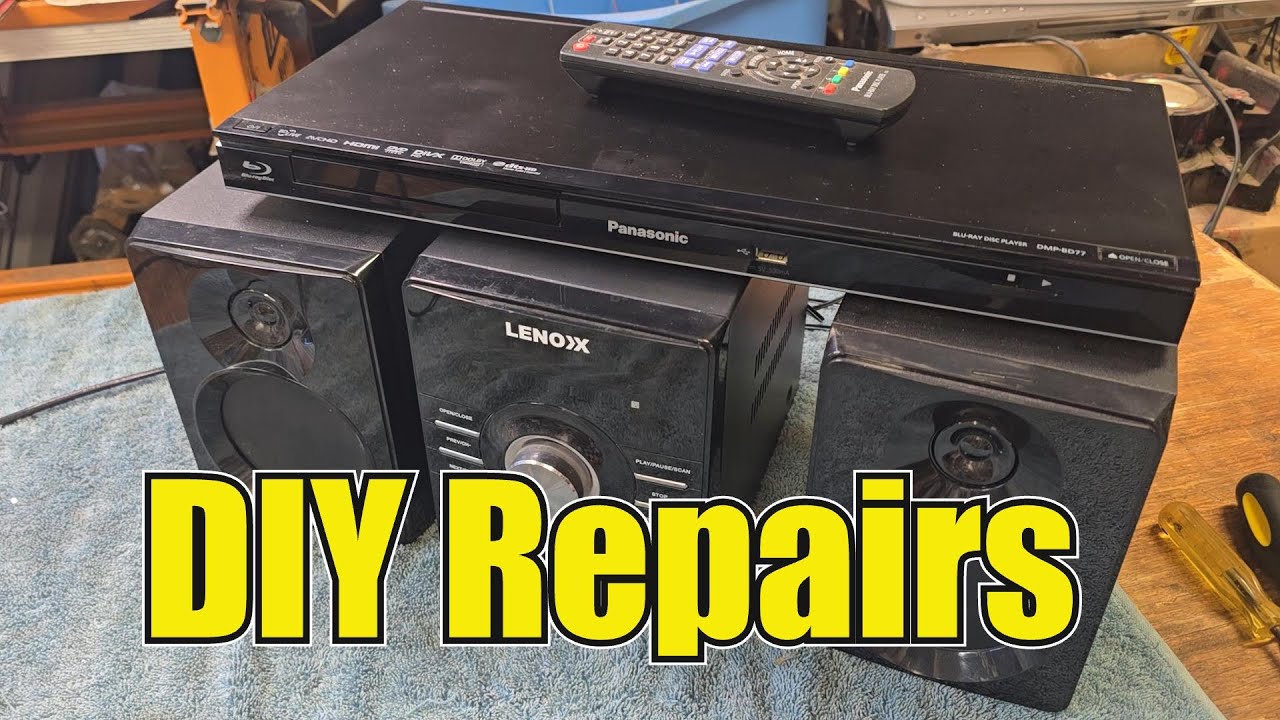 How to RESCUE a Broken CD/DVD Player (Stuck Tray Fix!). Panasonic Blu-Ray & Lennox CD Radio Repair
