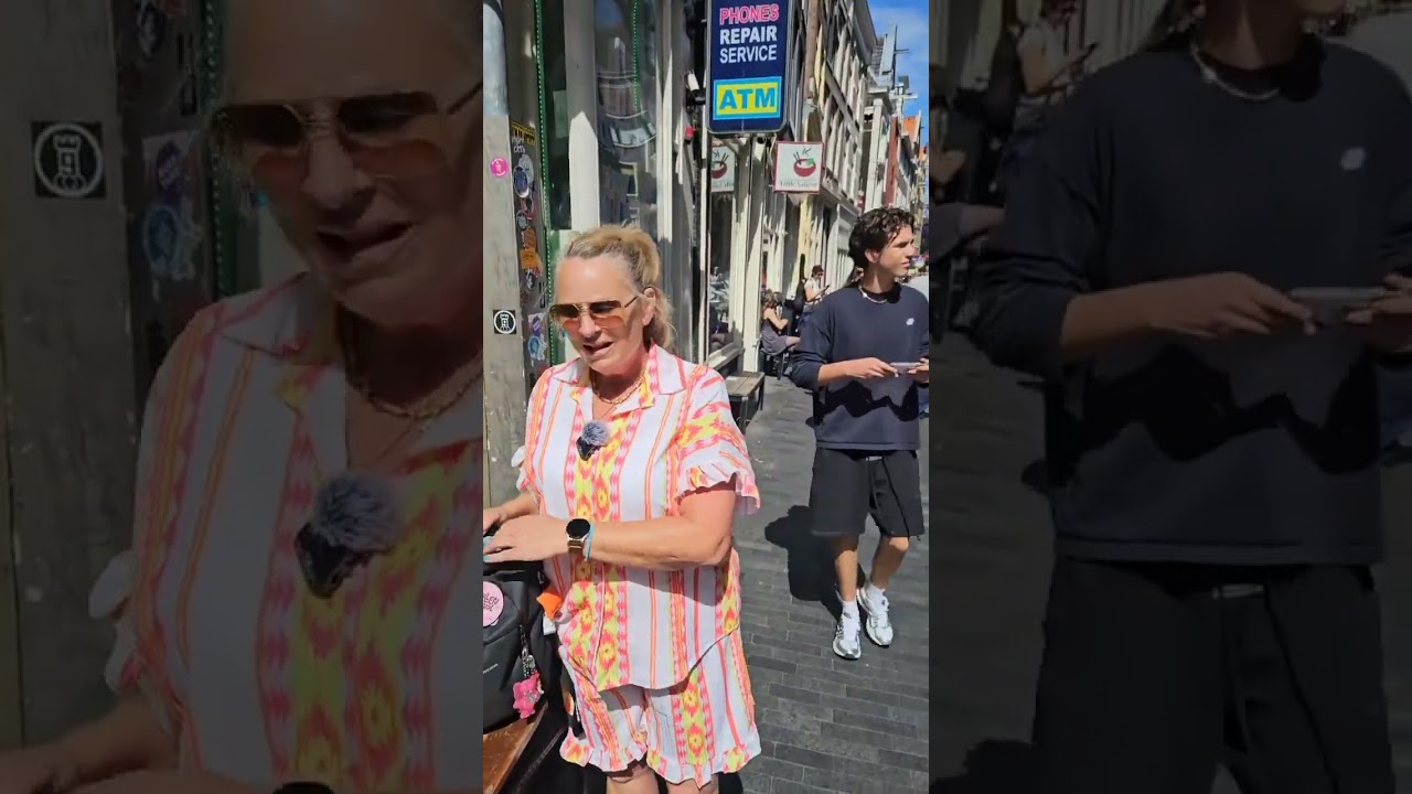 Wandelen met Rientje en Bestie  op Hartjesdag in Amsterdam.