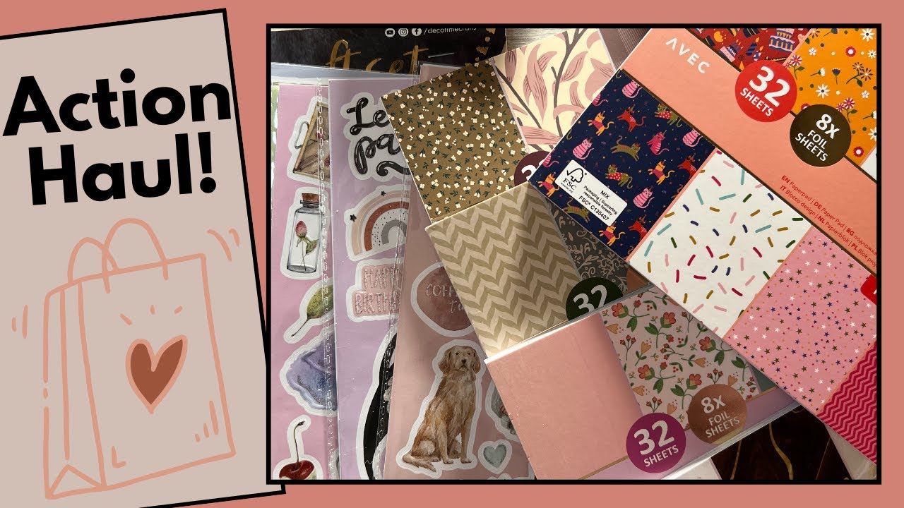 ACTION HAUL❣️Schöne neue Blöcke und Embossed Sticker❣️😍