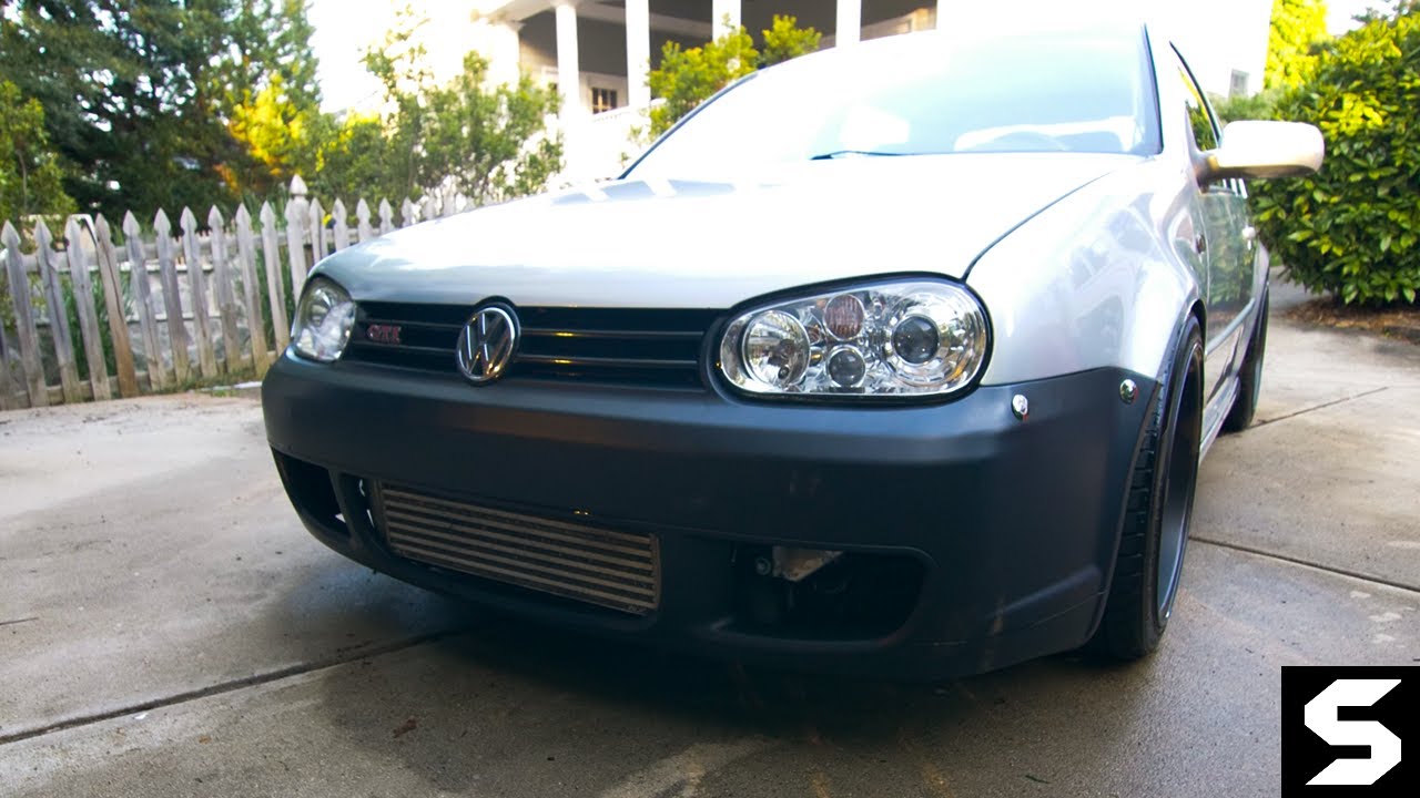 Installing a R32 bumper from ebay on the MK4 GTI - Part 1