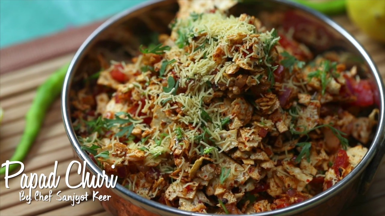 Papad Churi Recipe | Quick Snack Recipe | Chef Sanjyot Keer