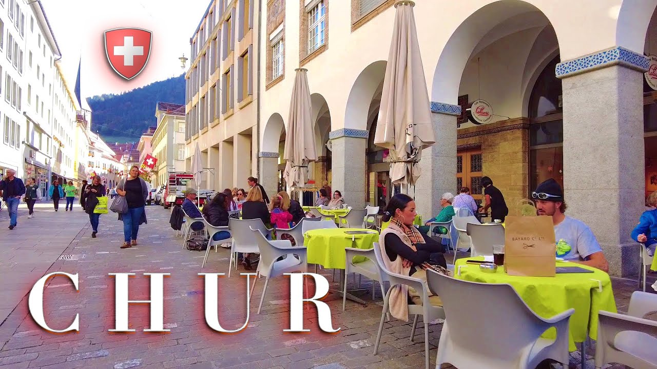 SWITZERLAND CHUR GRAUBÜNDEN Пешеходная экскурсия по СТАРЕЙШЕМУ ГОРОДУ #Швейцарии #Кур #downtown