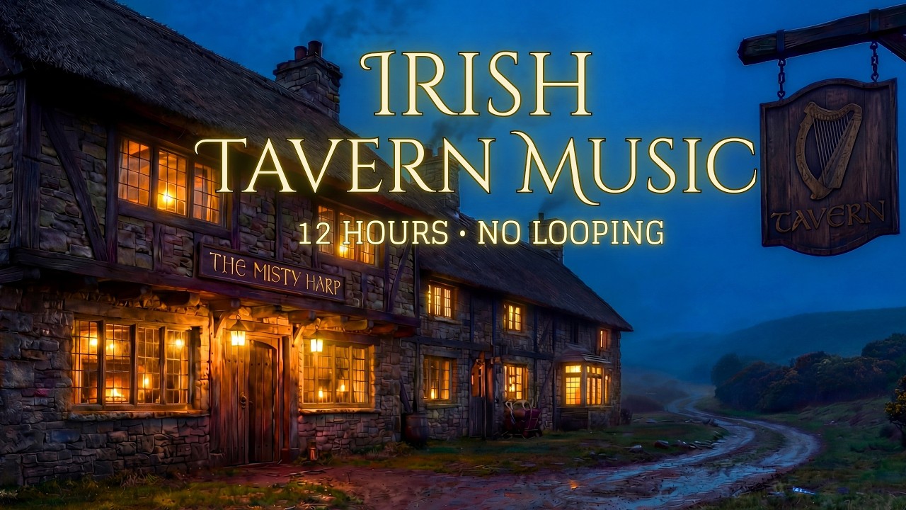 12 Hours of Medieval Irish Tavern Music | Relaxing D&D Fantasy Ambience for Work, Focus & Study