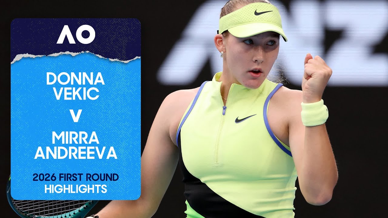 Donna Vekic v Mirra Andreeva Highlights | Australian Open 2026 First Round