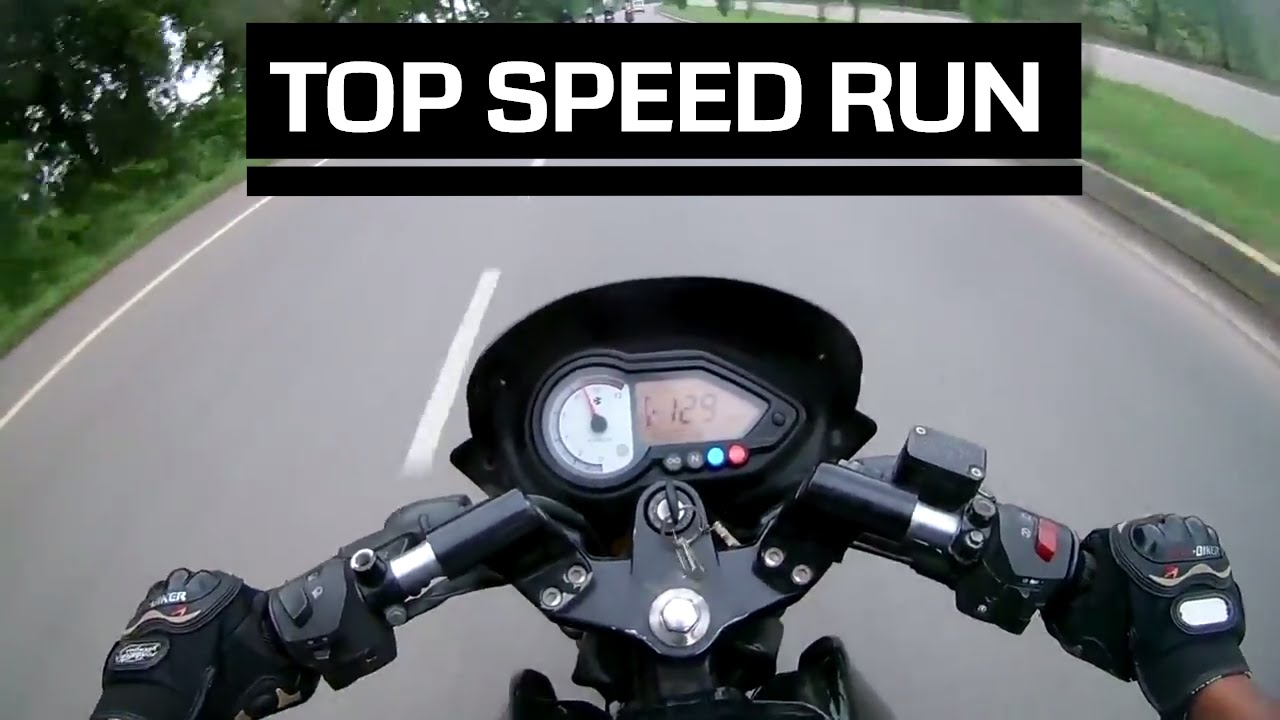 Bajaj Pulsar 180 Top speed Run || Top Velocity || 145 km/hr
