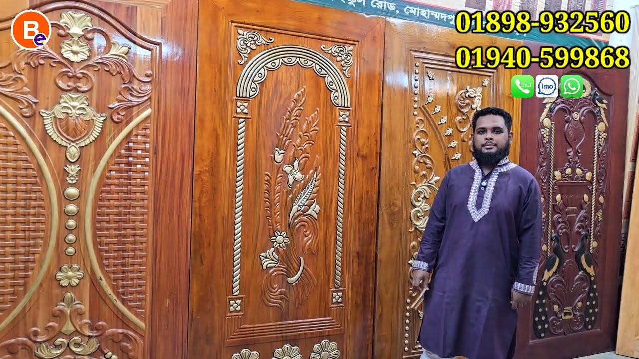 মাত্র ৩৫০০ টাকায় কাঠের দরজা🔥সারা বাংলাদেশে ডেলিভারি চার্জ ফ্রী😱৩০ বছর গ্যারান্টি💯#foryou#woodendoor