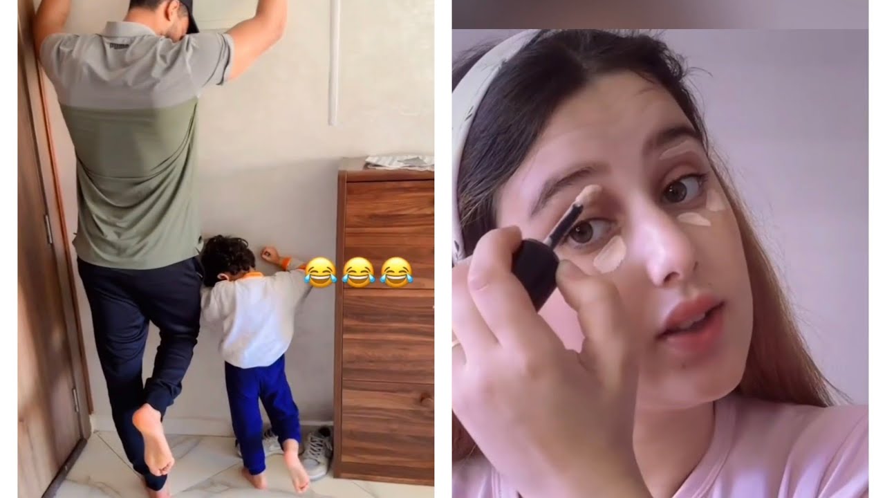 المرأة هي تكون حارة نهار ديال تخمال اوشق 😍 درت رجلي ولدي  عوقوبا 🙄 مكياجي يومي سهل