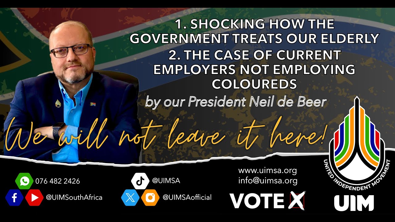 The case of some employers not employing coloureds. We will not leave it here. Thunder is coming!
