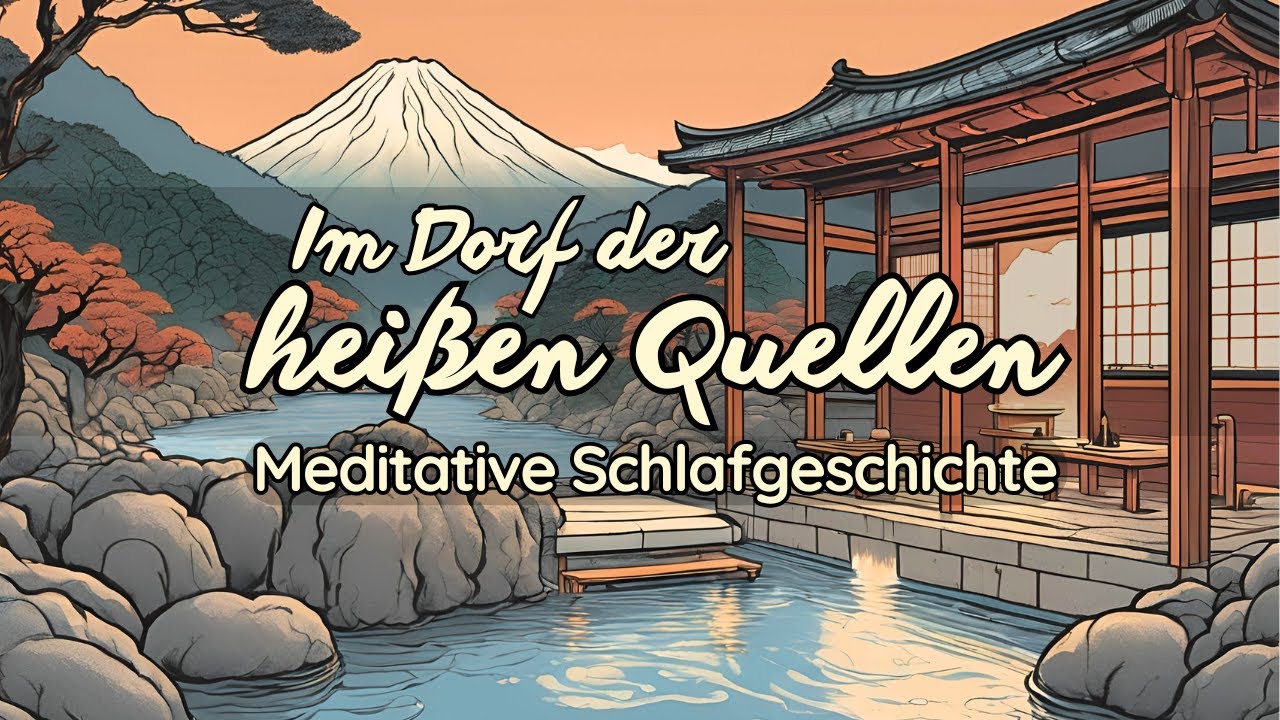 Entspannen im japanischen Onsen | Schlafgeschichte für Erwachsene mit sanften Geräuschen 💤✨🌛