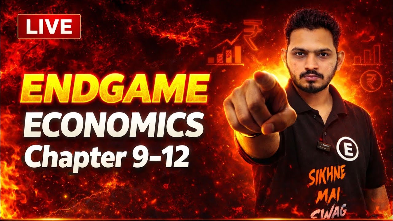 Economics Chapter 9 to 12 LIVE 🔴 | Class 12 GSEB Board Exam 2026 Revision