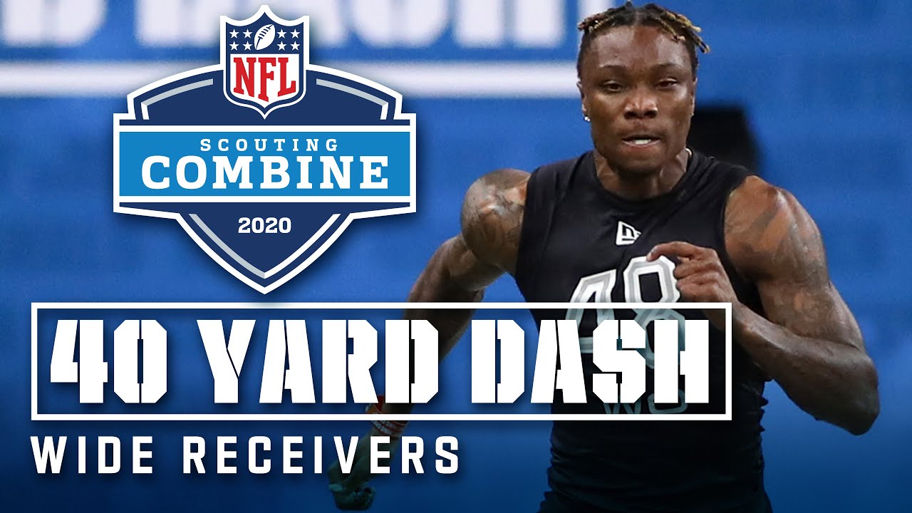 Wide Receivers Run the 40-Yard Dash at the 2020 NFL Scouting Combine