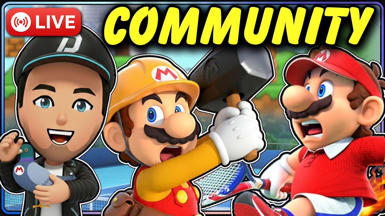 Zuschauer-Level mit GameChat & Mario Tennis Fever Online-Spiel, Mario Maker 2 Switch 2
