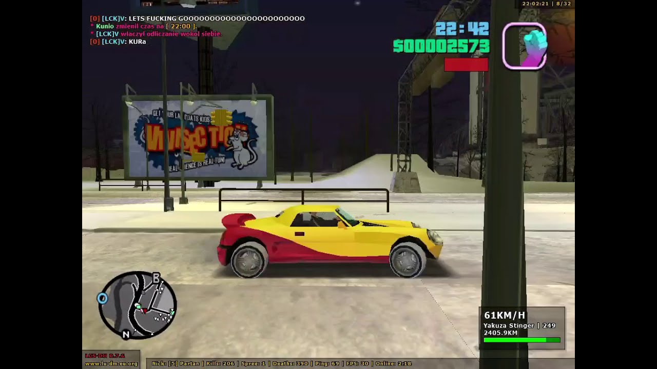 GTA VC-MP | LCS-DM event 22.12.20 - wyścig z lotniska do willi
