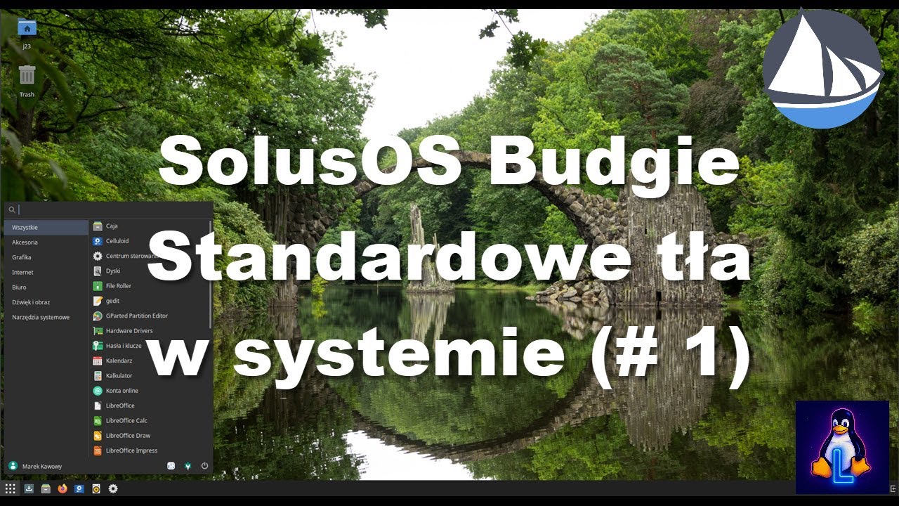 SolusOS Budgie i standardowe tła w tej dystrybucji Linuksa - część 1