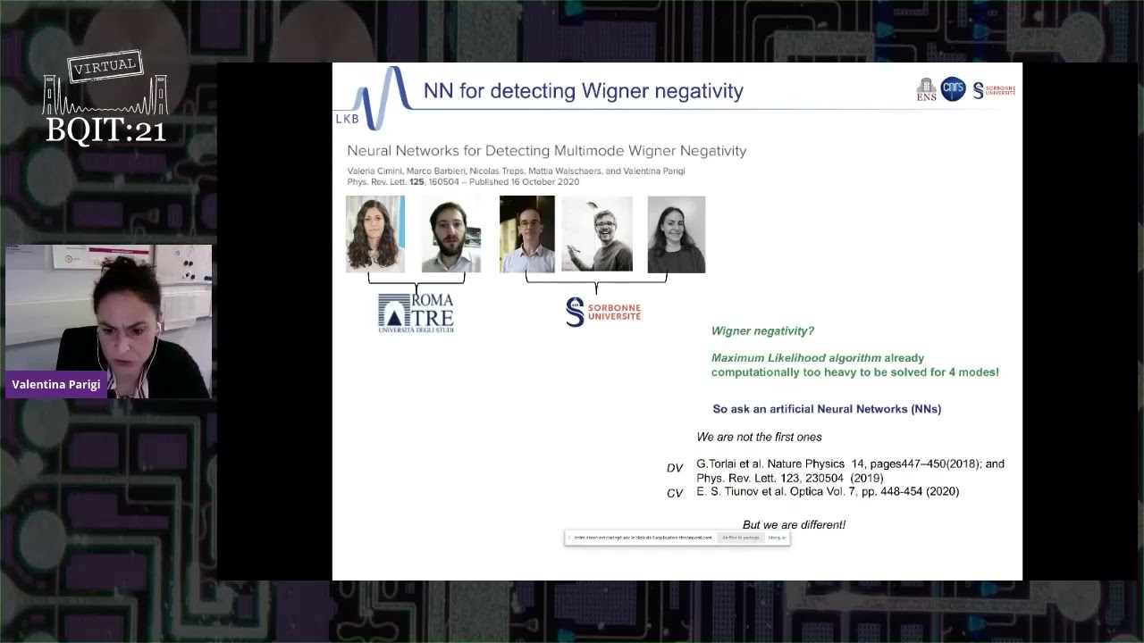 BQIT:21 Session Eight - Valentina Parigi (Sorbonne University)