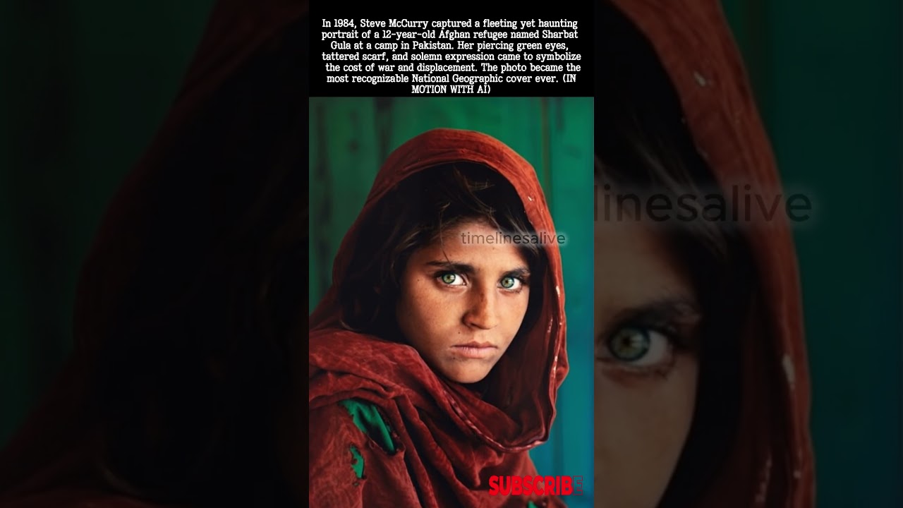 Colorized 1980s Footage &ndash; The Story Behind the Afghan Girl, 1984