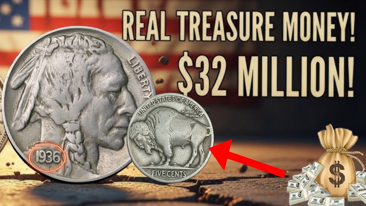 SUPER RARE 1936 Buffalo Nickels Worth a FORTUNE! Check Your Old Coins!&rdquo;