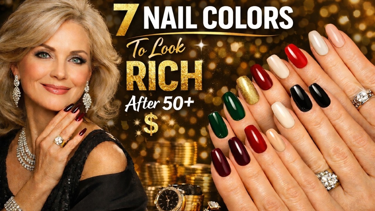 7 elegant nails color that make your look instantly Rich at 50+