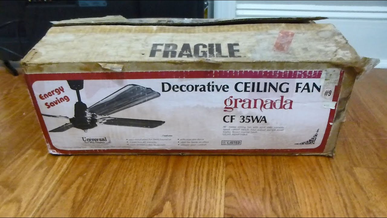 Vintage TAT/Universal Ceiling Fan Unboxing