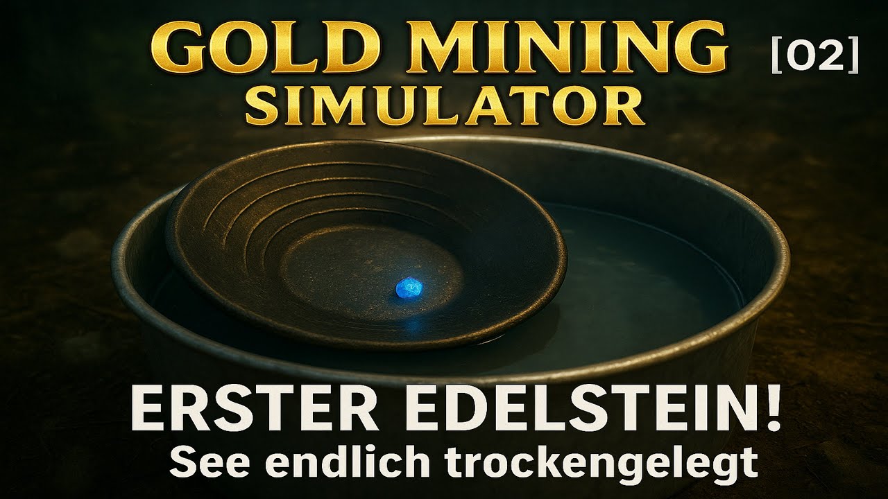 Gold Mining Simulator #2: Der See fällt trocken – erster Edelstein gefunden! [Gameplay, deutsch]
